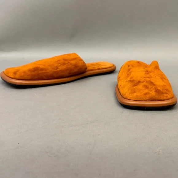 KHAITE Women's Tan Suede Slide Sandals - Picture 3 of 3